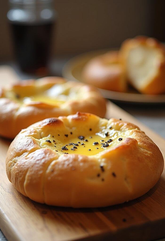 Focaccia perfeita com mel e pimenta, ideal para qualquer refeição.