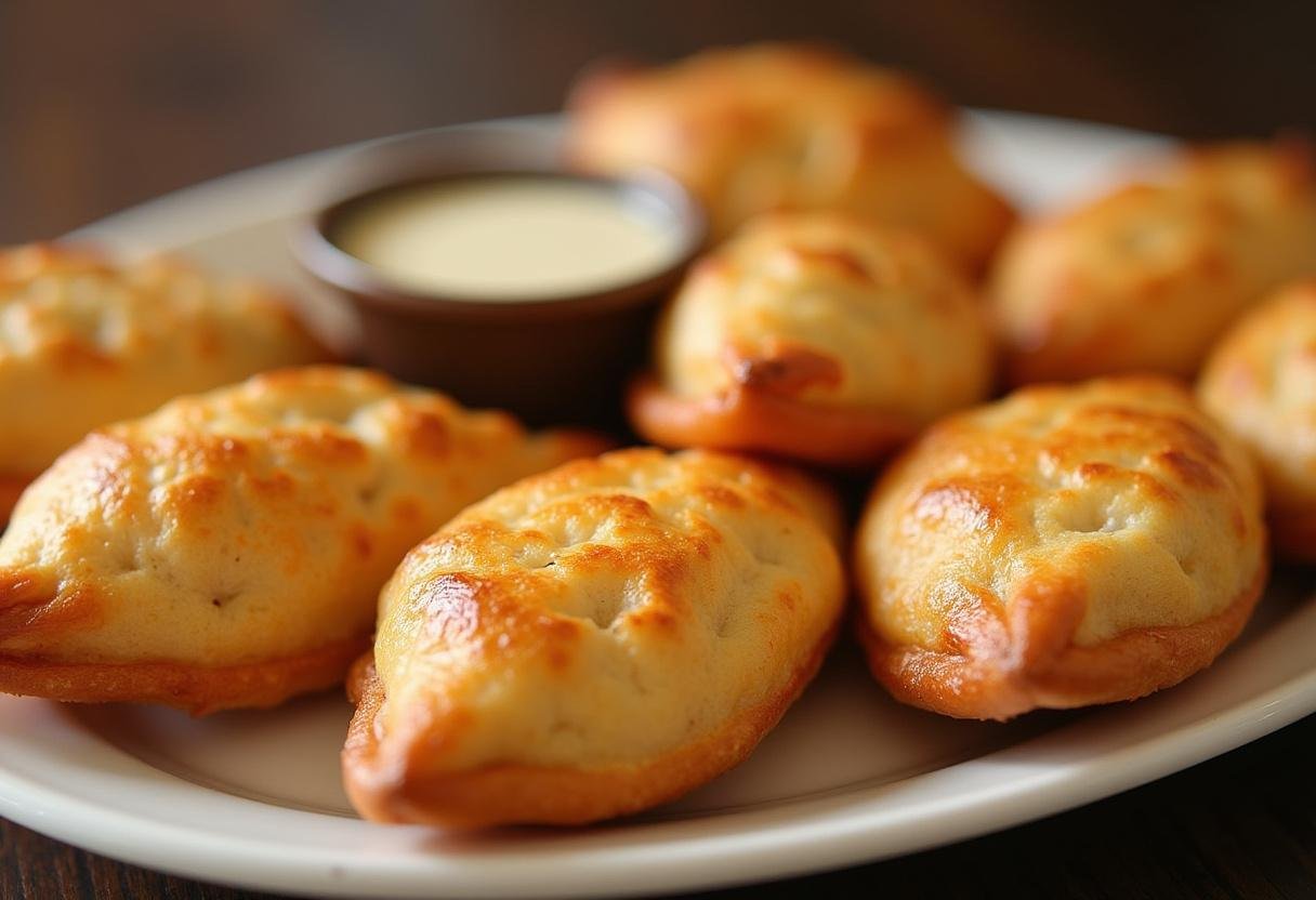 Empadas de galinha caseiras assadas, perfeitas para servir em qualquer ocasião.