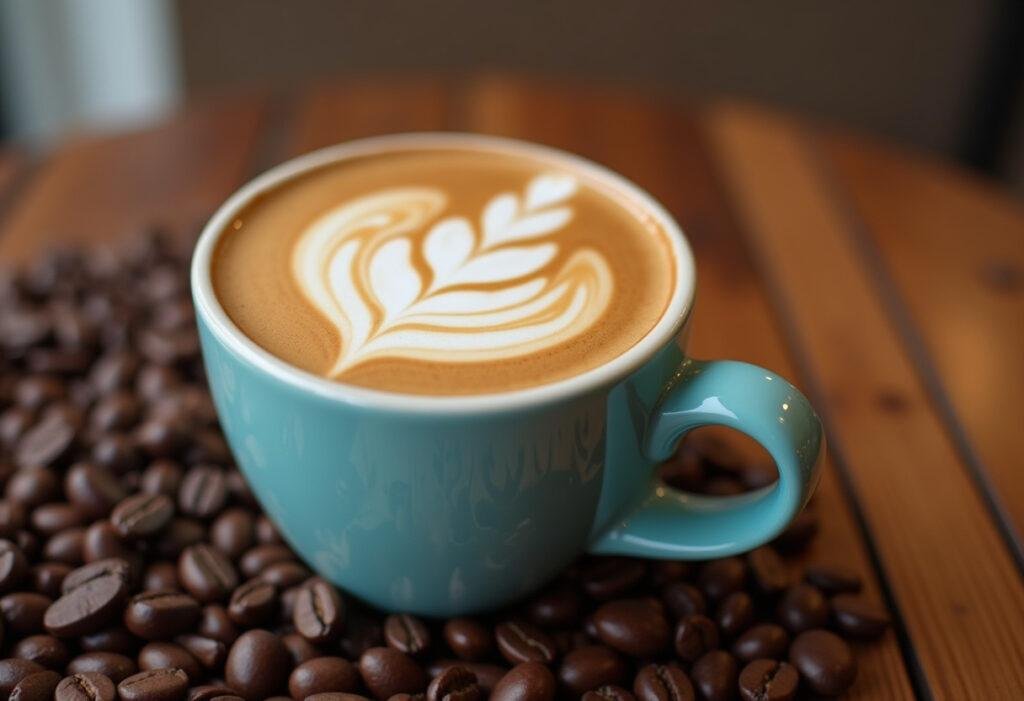 Finished chavenas de cafe with latte art, presenting the essence of artisanal coffee.