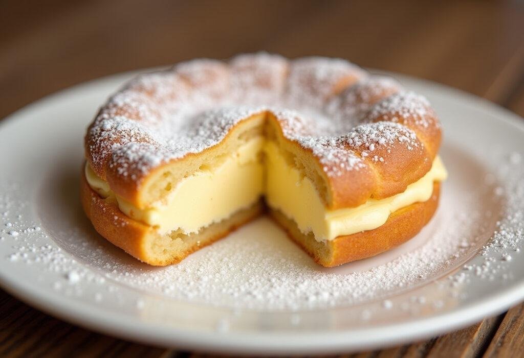Pastel de nata light finalizado, mostrando a combinação perfeita de sabor e redução de calorias de um pastel de nata.