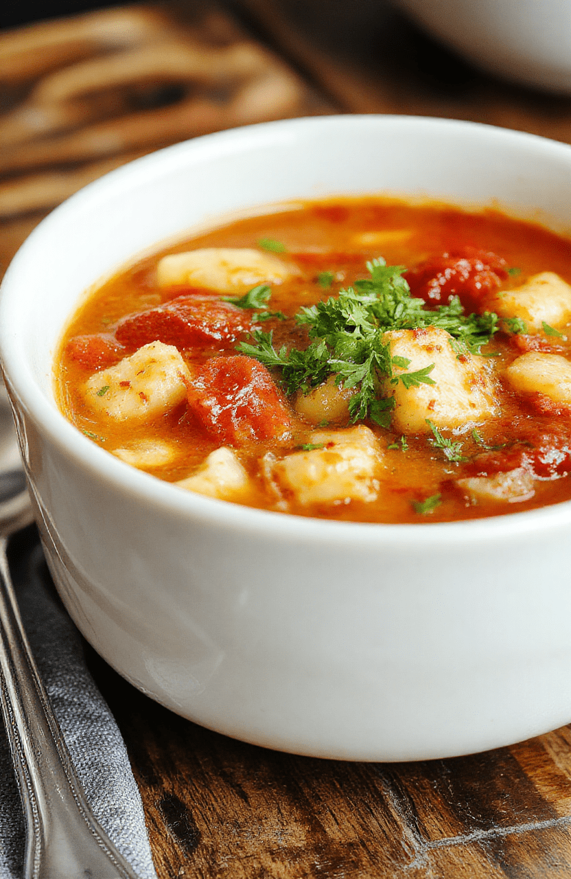 A vibrant bowl of minestrone soup featuring colorful vegetables like carrots, tomatoes, zucchini, and green beans in a rustic white bowl. Garnished with fresh herbs and drizzled with olive oil, with slices of crusty bread on a wooden table, styled simply with natural daylight.