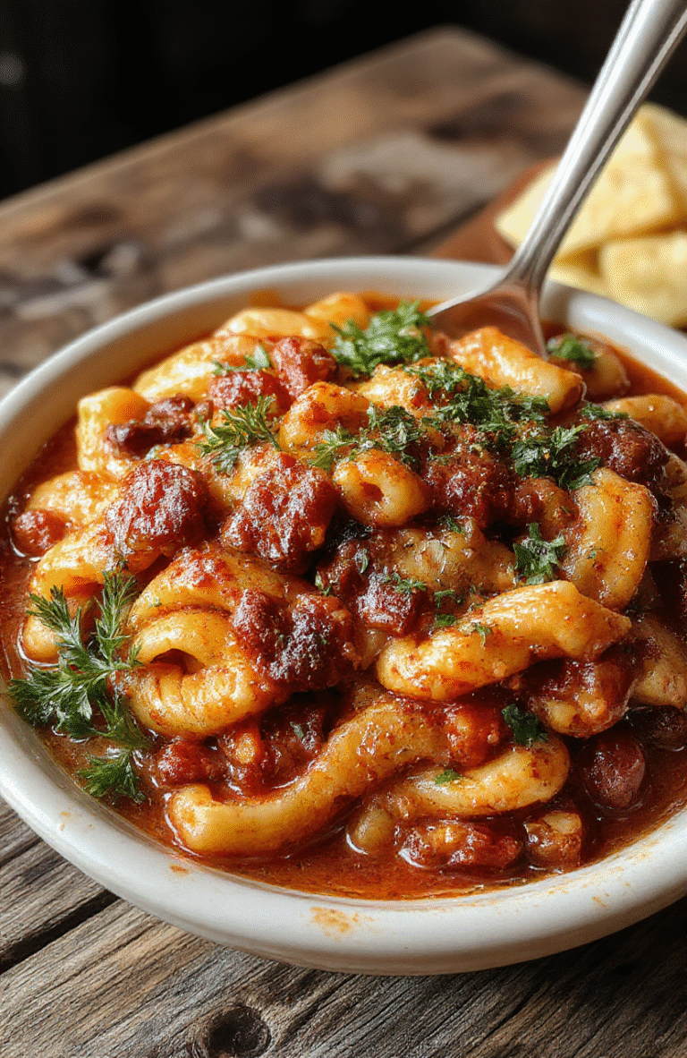 A warm bowl of pasta fagioli soup featuring tender beans, elbow macaroni, and leafy herbs in a rustic ceramic bowl, garnished with fresh parsley, set on a wooden table with a cozy ambiance, capturing the rich textures and hearty ingredients.