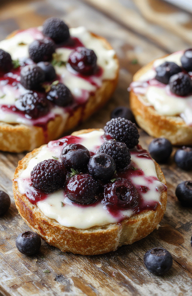 A golden-brown loaf of blueberry cream cheese bread sliced open to reveal a moist interior dotted with fresh blueberries and swirls of creamy cheese, presented on a rustic wooden board with a hint of powdered sugar and fresh blueberries scattered around, capturing a cozy and inviting breakfast or snack scene.
